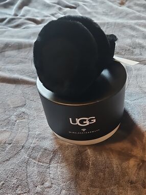 UGG Black Plush Wireless Earmuffs